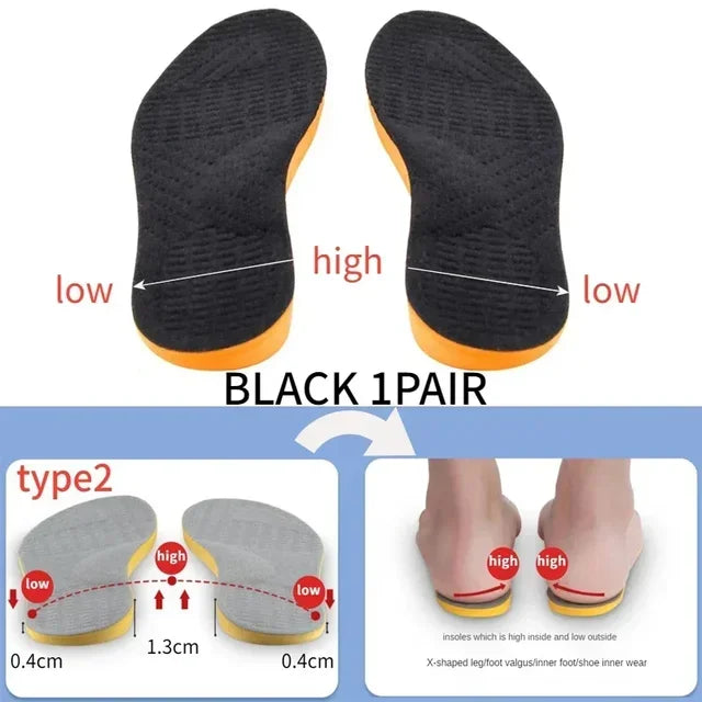 2026 Orthotic Insole For Flat Feet Arch Support Orthopedic Shoes Sole Insoles For Feet Men Women O/X Leg Corrected Care Pad