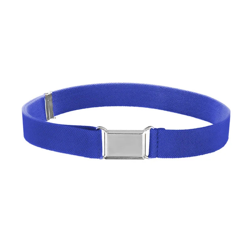 Women's Adjustable Elastic Stretch Belt Comfortable Invisible Waist Belt for Jeans Pants Dress Square Easy Buckles Waist Belt