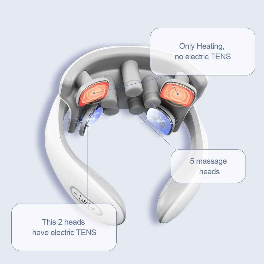 Smart Back Neck Massager Electric TENS Pulse Cervical Muscle Massages Wireless Shoulder Health Care H99 H62 JT88 F6Device
