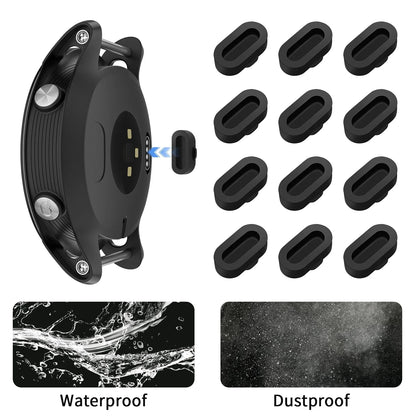 Charger Port Dustproof Plug Cover Cap For for Garmin Forerunner 955 945 265 645 965 Fenix 7 S 7X 6 6S 6X 5 Vivoactive 3 4 5 Case