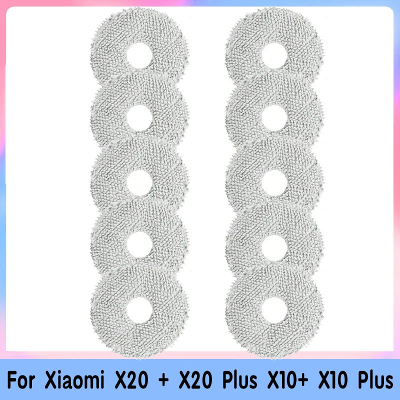 Mop Cloth For Xiaomi Robot Vacuum X20 +,  X20 Plus X10+ X10 Plus Parts For Dreame Bot L10s Pro L10s Ultra S10, S10 Pro L20 Ult