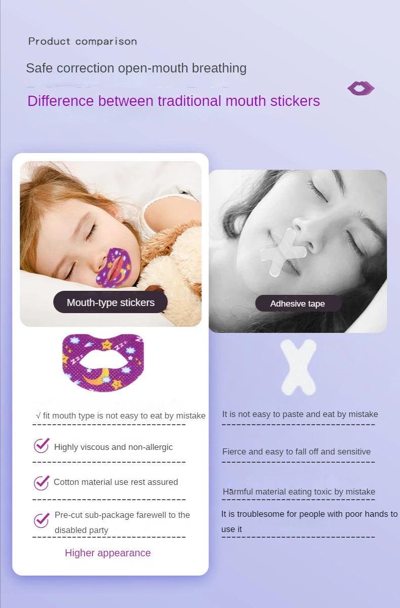 120Pcs/30Pcs Anti-Snoring Stickers - Adult Children Mouth Tape Improve Nose Breathing,Night Sleep Correction Patch