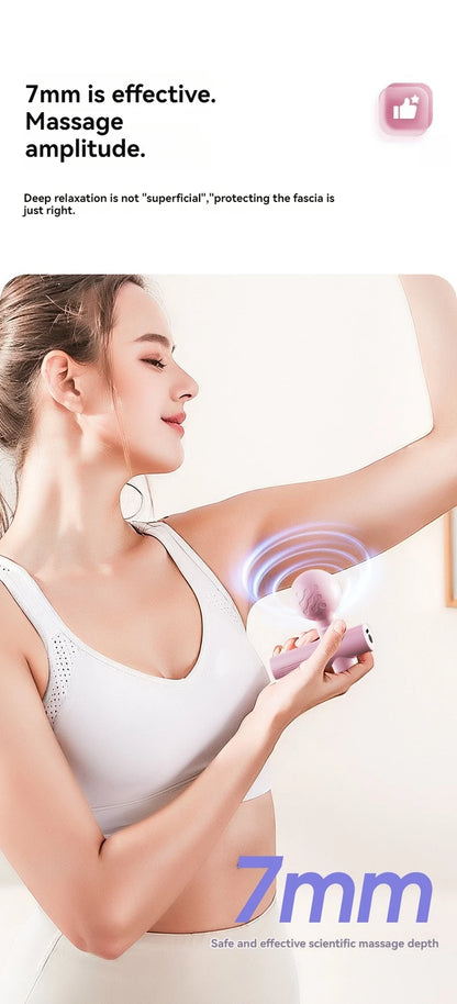 2025 New USB Mini Massage Gun Fascia Machine Muscle Relaxation Vibrating Gun Rod Massage Fitness Equipment Neck Grab Fascia Gun
