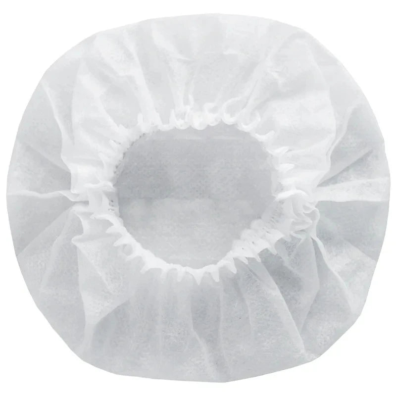 100 PCS Microphone Hygiene Cover Odor Removal Disposable Disposable Non-woven Windscreen Protective Mic Pad for KTV Karaoke Supp