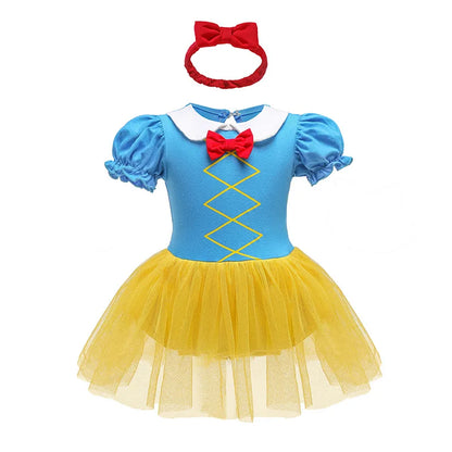 Baby Romper TUTU Dress With Headband Infant Baby Princess Girl Clothes Size 3-18M Cute Design Baby Dress Party Costumes