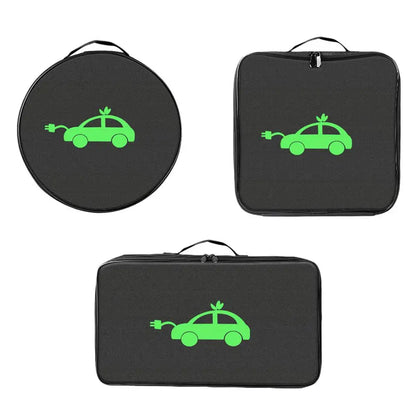 EV Cable Organizer Bag Electric Car Charger Box Charging Organizer Jumper Cable Bag Electric Vehicle Charging Cable Case