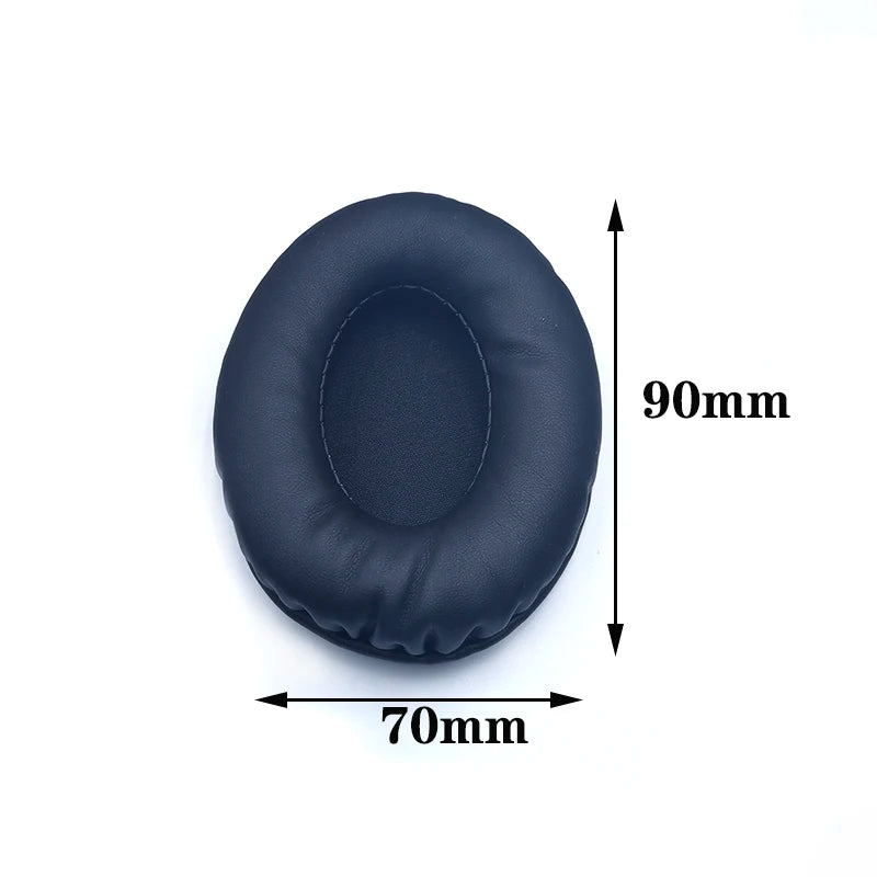 Oval Ear Pads For Headphones Covers Sponge Leather Foam Cushion 60*70 60*80 65*85 70*90 75*95 80*100 85*100 85*105 90*105 90*110