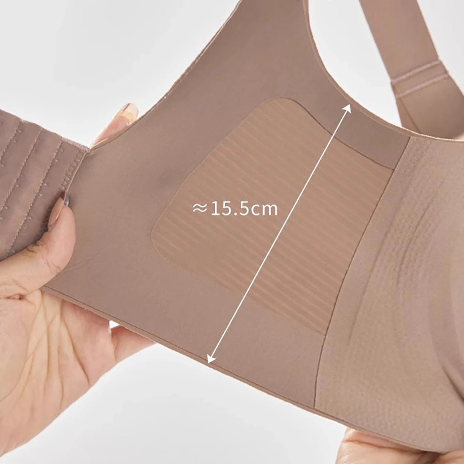 Women Maternity Bra Non Slip Shoulder Strap Bralette Simple and Casual No Underwire Padded Full Cup Size Adjustable Underwear