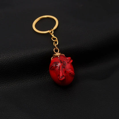Fashing Popular anime Red Elliptical three-dimensional pendant Necklace Egg Of King Cosplay  Arc Resin Pendant Accessories Gift