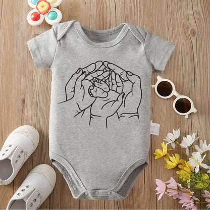 I Love My Family 100% Cotton Bodysuit Soft Baby Cloths Best Gift for Baby Onesie Jumpsuit for 0 To 12 Months Cute Newborn