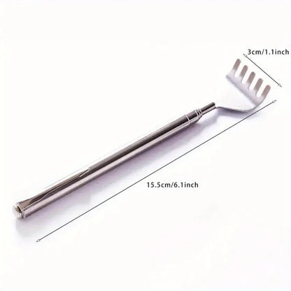 Compact Telescopic Back Massager – Portable Extendable Stainless Steel, Ideal Birthday Gift & Christmas Stocking Stuffer for Sen