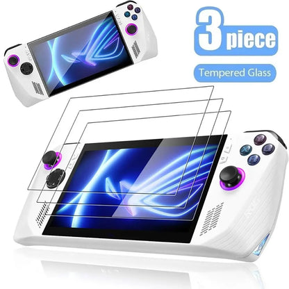 2/3pc Tempered Glass Protective Film for Asus ROG Ally Screen Protector Curved Edge Anti Scratch Handheld Console Game Accessory
