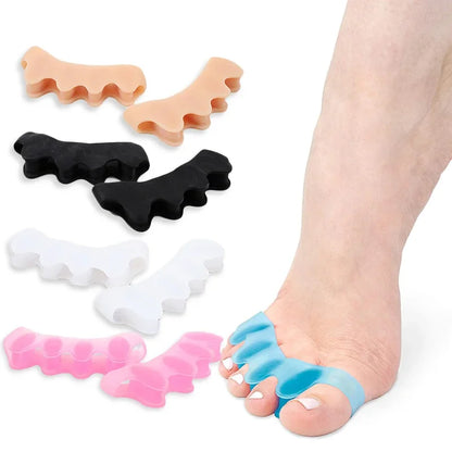 Toe Separators Doctor Recommended Correct Foot and Bunion Pain,Plantar Fasciitis Toe Straightener to Improve Functional Mobility