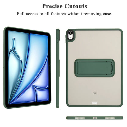 For iPad 5th 6th 9.7" 7th 8th 9th 10.2" Air 4 Air 5 Air 11 A16 2025 Pro11 10th iPad mini 4 5 6 7 Hard PC+TPU Stand Cover Case