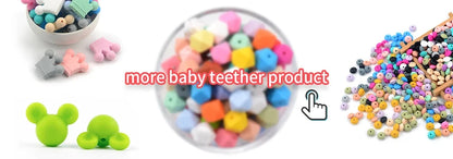 LOFCA 12mm 50pcs/lot Beads Food Grade Silicone Teether Round Beads Baby Chewable Teething Beads Silicone Teether For Diy
