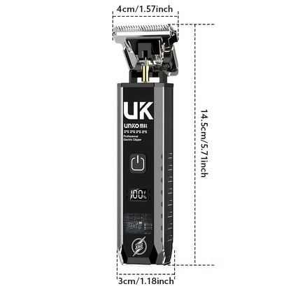 Professional Cordless Hair Clipper, Rechargeable Electric Hair Trimmer for Men Kids Home & Salon Use