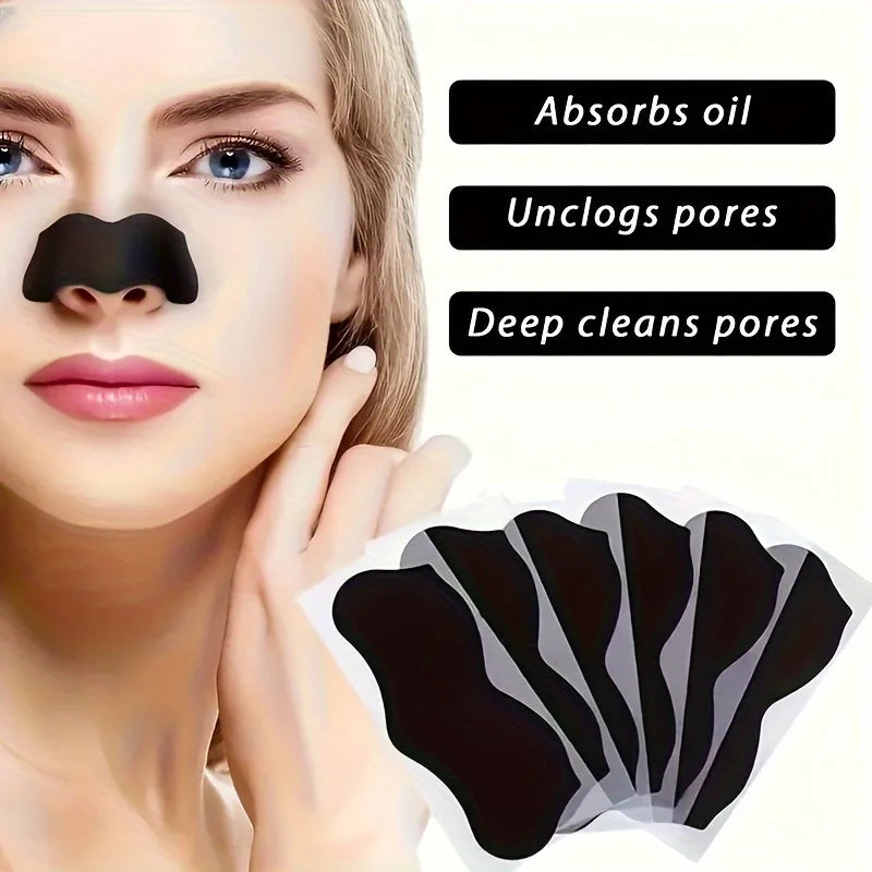 Alcohol-Free Nose Cleaning Strips – Deep Cleansing Pore Patches for Excess Oil Removal  Refined Skin, Mild  Fragrance-Free