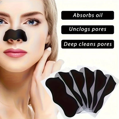Alcohol-Free Nose Cleaning Strips – Deep Cleansing Pore Patches for Excess Oil Removal  Refined Skin, Mild  Fragrance-Free