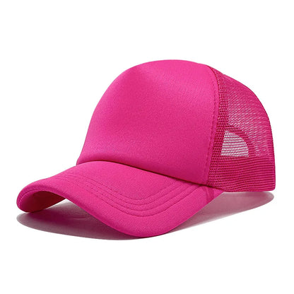 Customized Printed Logo Unisex Cap Casual Plain  Baseball Cap Adjustable Snapback Hats Hip Hop Trucker Cap
