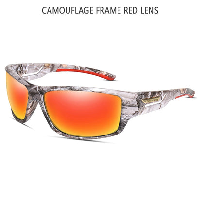 LOISRUBY Polarized Cycling Sunglasses Camouflage Driving Outdoor Sports Fishing Running Goggles UV400 Tacakle Eyewear