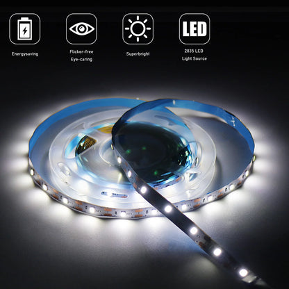 5V 2835 LED Strip Lights can be pasted,cuttable,White/Warm White Flexible LED Light For TV Backlight Home Cabinet Decor Lighting
