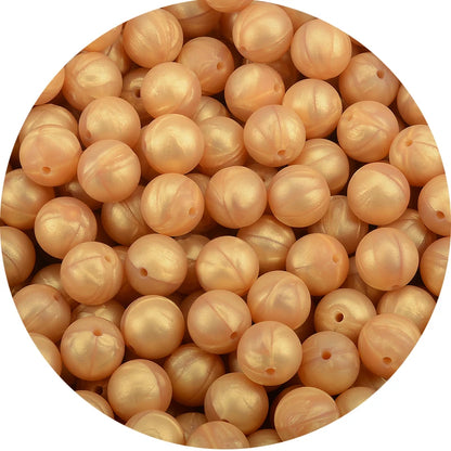 LOFCA 12mm 50pcs/lot Beads Food Grade Silicone Teether Round Beads Baby Chewable Teething Beads Silicone Teether For Diy