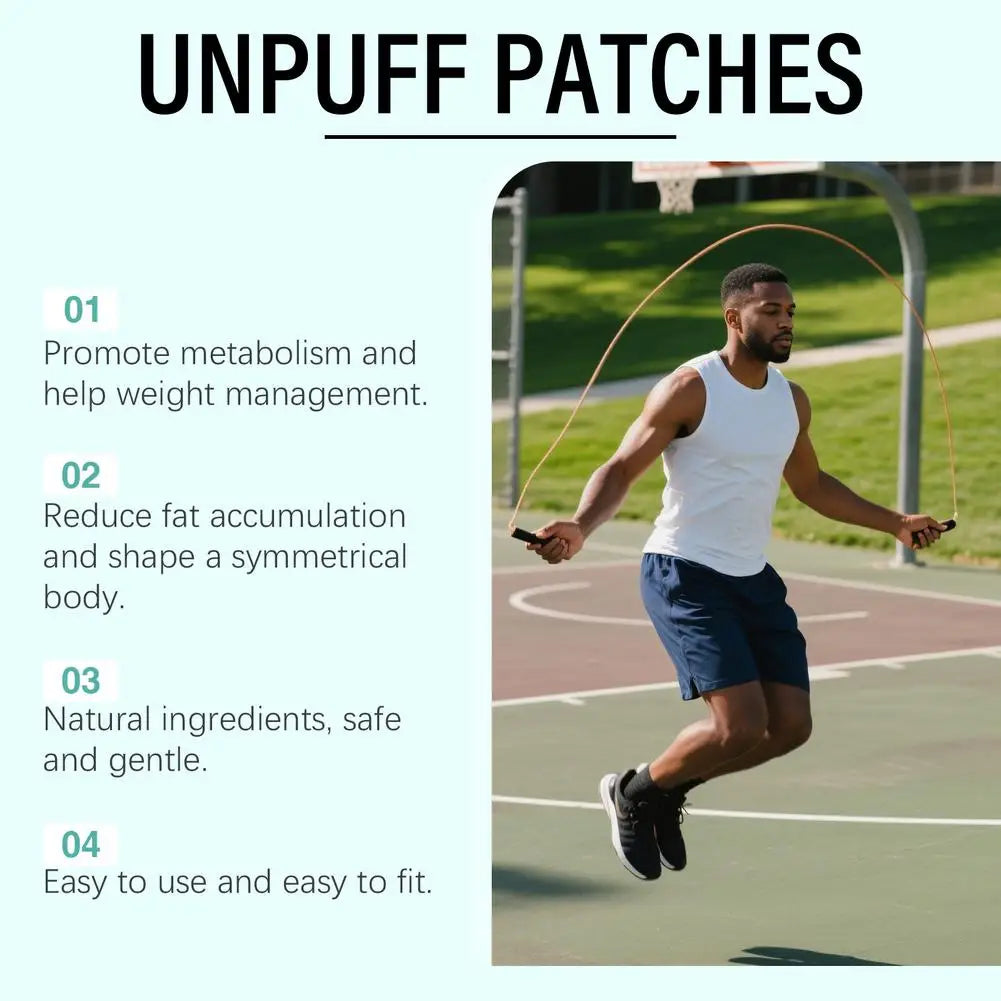 30 PATCHES Unpuff Patches Supports Digestive Comfort IFluid Balance Regulating Insulin Secretion Suppressing Appetit Breathable
