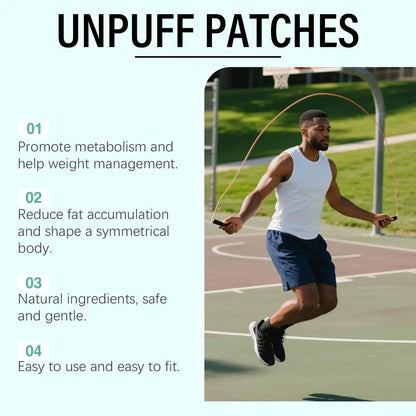 30 PATCHES Unpuff Patches Supports Digestive Comfort IFluid Balance Regulating Insulin Secretion Suppressing Appetit Breathable