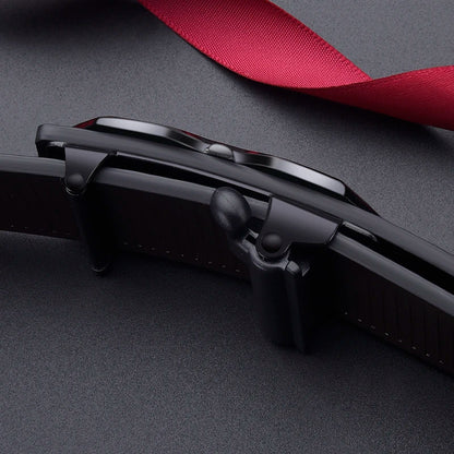 High-end And Atmospheric Men's Automatic Buckle Crocodile Pattern Belt New Men's Casual Wear Belt Fashion Youth Business Belt