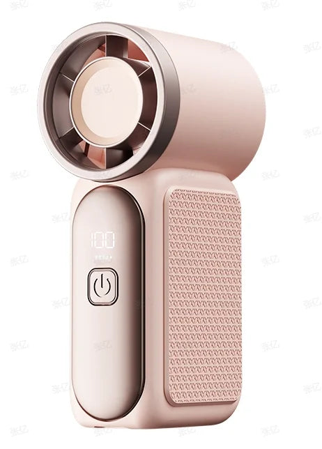 Mini Handheld Fan - Portable Turbo Fan with 100 Wind Speed, 1200mAh & Type-C, - Cooling Blower，Travel,R Cooling Device