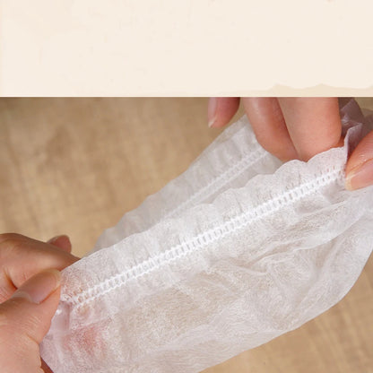 100 PCS Microphone Hygiene Cover Odor Removal Disposable Disposable Non-woven Windscreen Protective Mic Pad for KTV Karaoke Supp