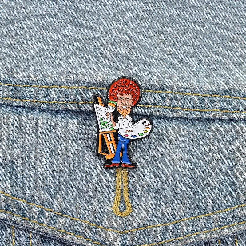 Personalized anime characters Enamel Pin painter Brooch Pins Badge on Backpack Clothing Accessories funny Jewelry Friends Gifts
