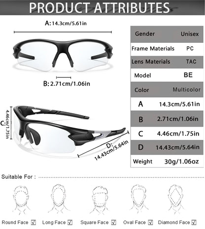 Cycling Photochromic Sunglasses Women Men Outdoor Sports Fishing Running Driving Eyewear Women Fashion Goggles