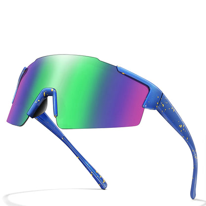 LOISRUBY Band New Style Cycling Sunglasses Sports Bike Glasses Men Women Mtb Bicycle Eyewear Large Windproof Eyewear UV400