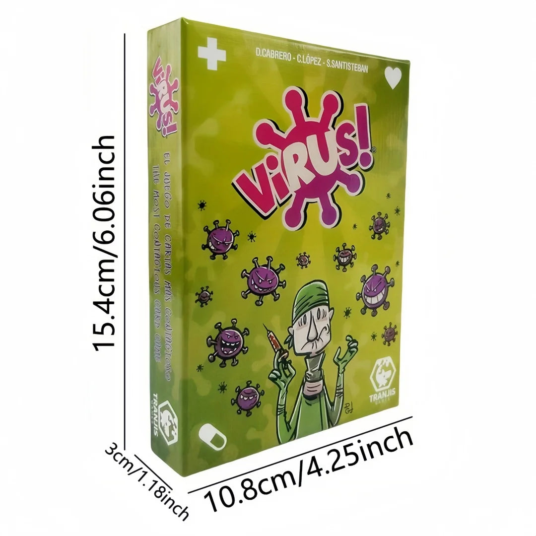 Interesting Virus Infected Card Game English Version Tabletop Card Interactive Game for Family Gatherings Couples Adult Parties