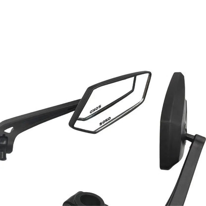 Universal Bike Handlebar Mirrors Motorcycle Rear View Mirror HD Wide Angle & 360° Rotating Back Sight Rearview Motorcycle Mirror