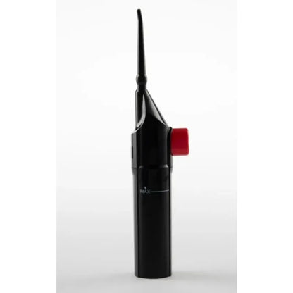 Portable high-pressure oral irrigator - manual tooth cleaner with grip, nozzle attachment for gum health