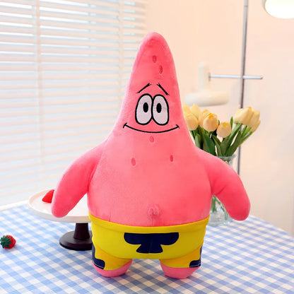 35cm SpongeBob Patrick Star Gary Squidward Tentacles Plush Dolls Stuffed Animals Bag Hangings Christmas Birthday Gifts For Kids