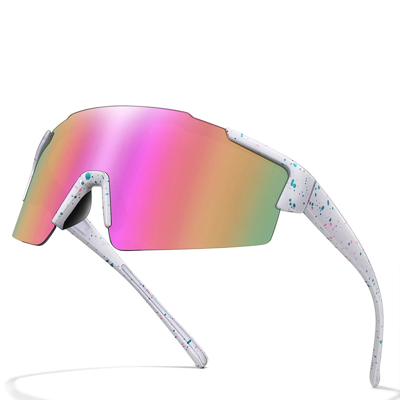 LOISRUBY Band New Style Cycling Sunglasses Sports Bike Glasses Men Women Mtb Bicycle Eyewear Large Windproof Eyewear UV400