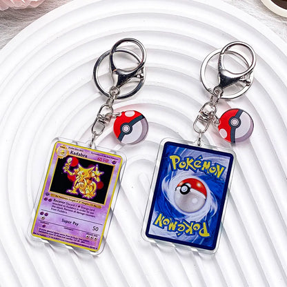 Pokémon Characters Pikachu Bulbasaur Jigglypuff Acrylic Keychain Bag Charms Accessories Backpack Pendant Key Holder Friend Gifts