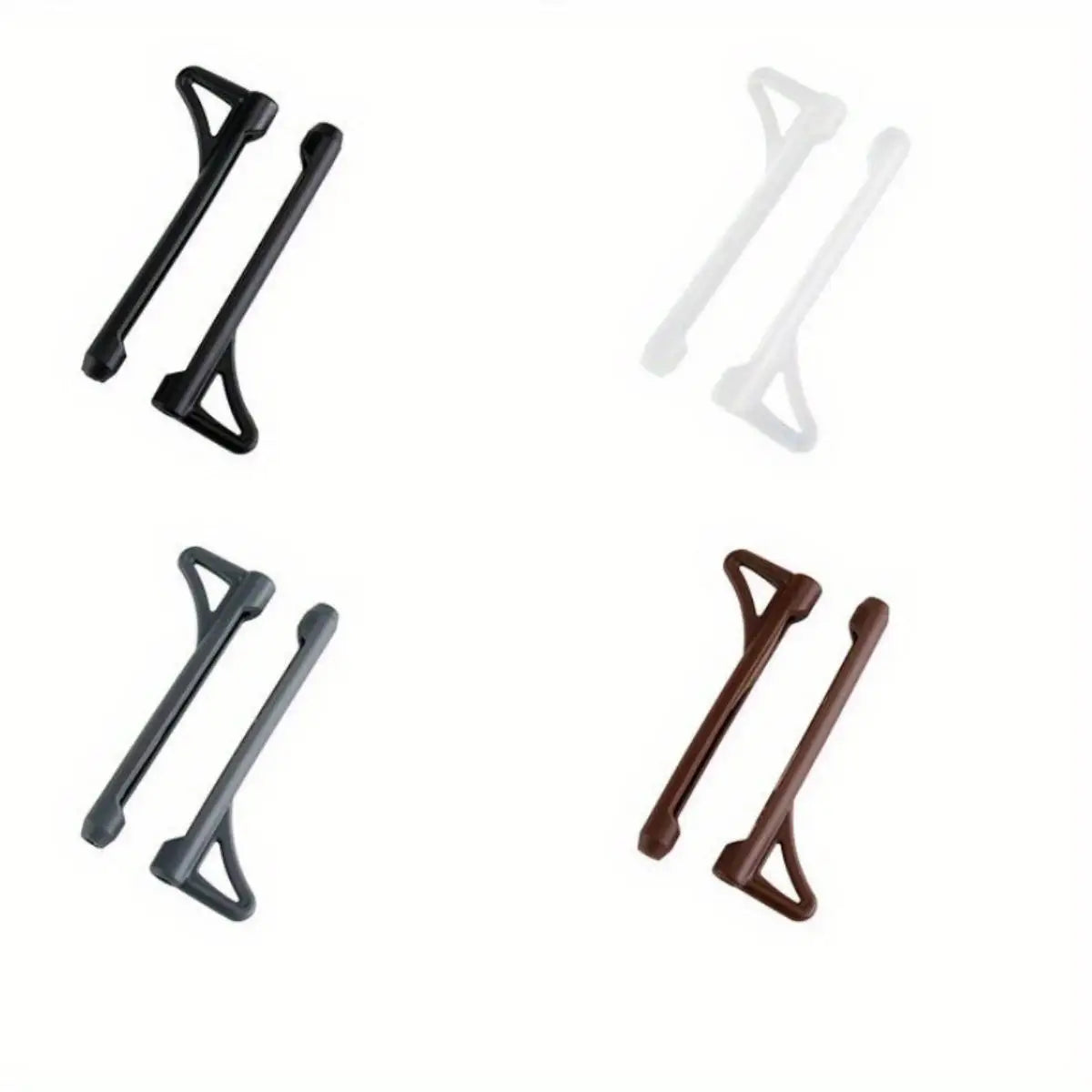 10pcs Glasses Anti-slip Silicone Sleeve Eye Frame Leg Drag Fixed Ear Hook Bracket Anti-drop Artifact Glasses Accessories