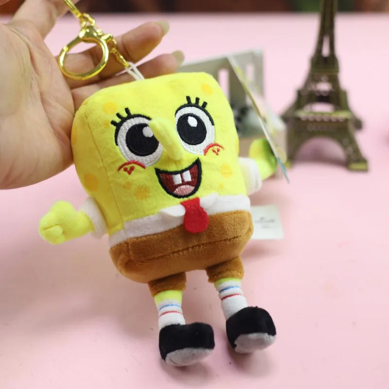 Anime Spongebob Squarepants Patrick Star Squidward Eugene H. Krabs Gary Stuffed Plush Toy Pendant Keychain Birthday Gift For Kid