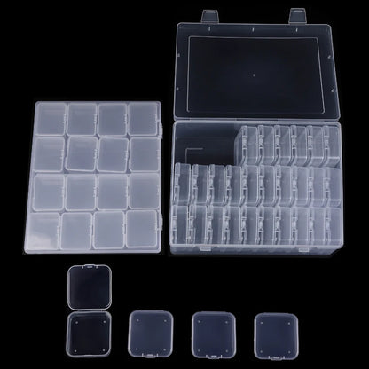 Bead Organizer Box 30Pcs Small Clear Plastic Bead Storage Containers with Hinged Lid for Storage of Small Items Crafts Jewelry