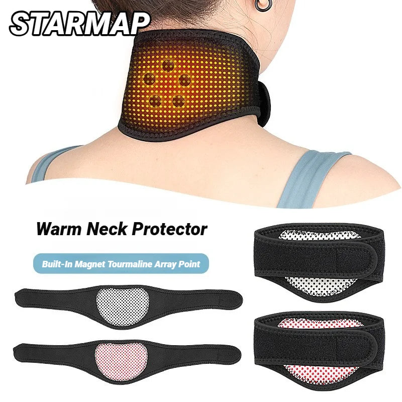 1Pcs One Piece Tourmaline Self-Heating Pads Magnet Cervical Neck Care Collar Far Infrared Relaxation Magnetic Neckband Self-Heat