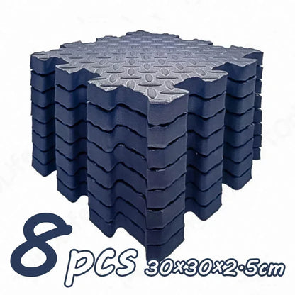 8Pcs/2.5cm Thick Nonslip Baby Crawling Play Mat Soundproof Puzzle Gym Mat for Children's Room and Eco-Friendly Puzzle Mat