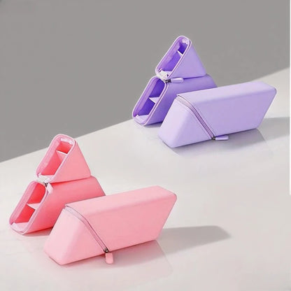 Stylish Silicone Pen Holder-Foldable Desktop Organizer for Office & Study,Multi-Purpose Stationery Cup,Perfect Gift for Students