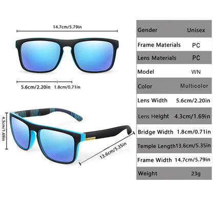 LOISRUBY Brand Polarized Cycling Sunglasses Men Car Driving Color Changing Bike Motorcycle Square Frame Hinking Festival