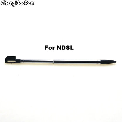 1PC Black Metal Telescopic Stylus Plastic Stylus Touch Screen Pen for 2DS 3DS New 2DS LL XL New 3DS XL For NDSL NDSi NDS