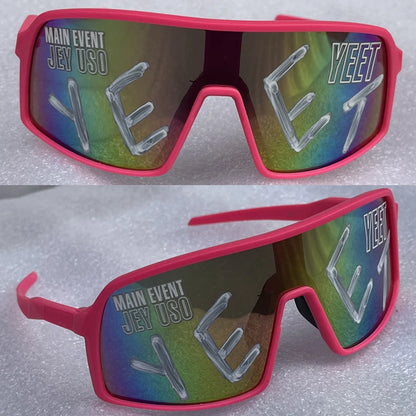 Jey Uso YEET Sunglasses Sports Shades MAIN EVENT Blue Glasses Bloodline USOS RARE Colors Motorcycle Glasses