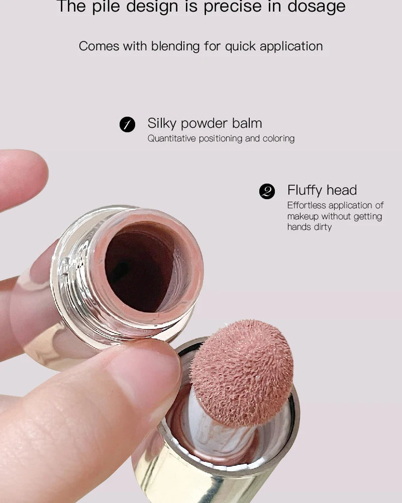 Korean Liquid Powder Blusher Natural Enhancement Color Low Saturation Matte Multi-purpose Powder Blusher Liquid Water Gloss